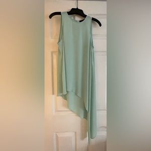 Bcbg Beautiful Silky Asymmetrical Sleeveless Top only worn a few times. Sz S